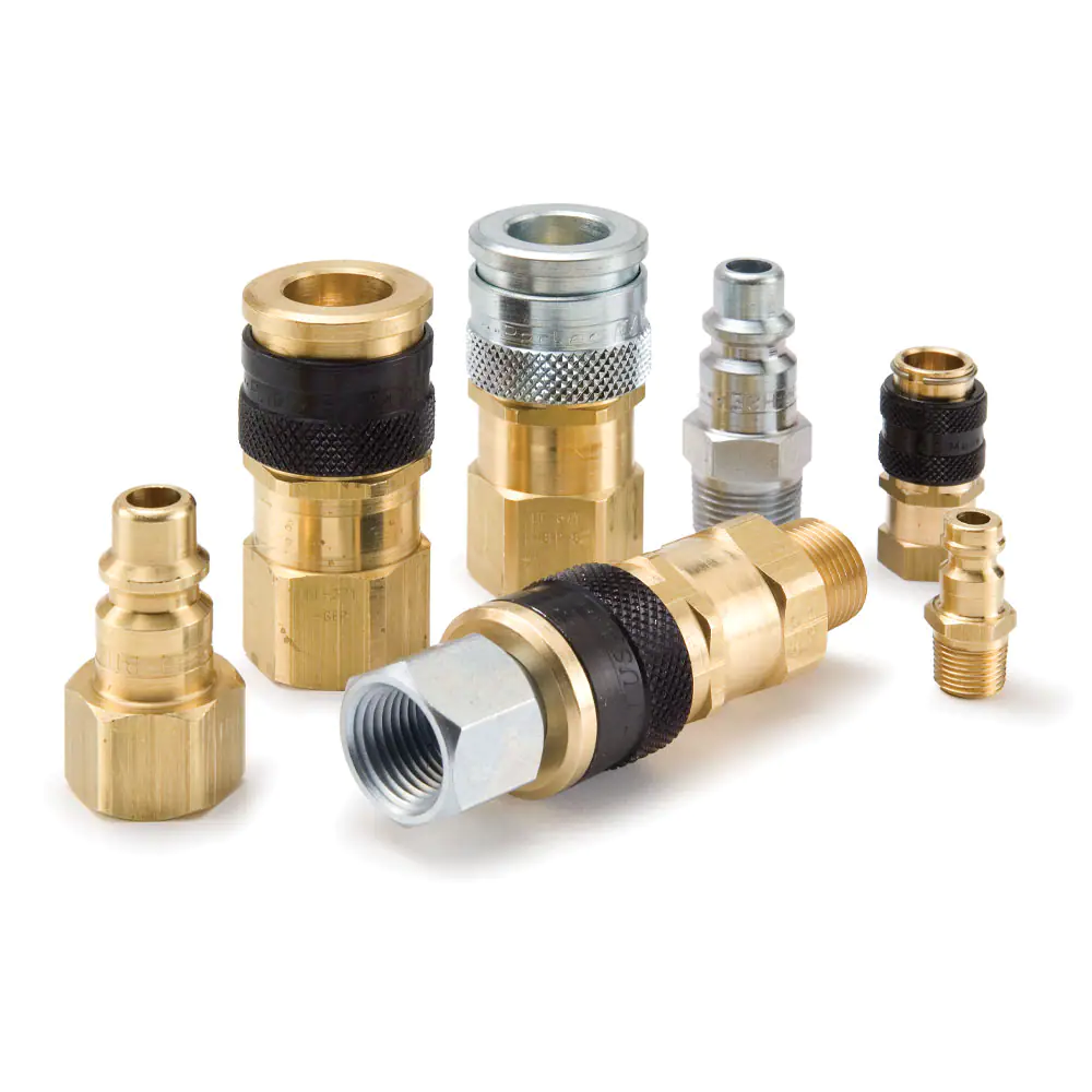 派克HF系列陽接頭 - 工業(yè)互換型供給，高流量氣動工具快換，推動式連接