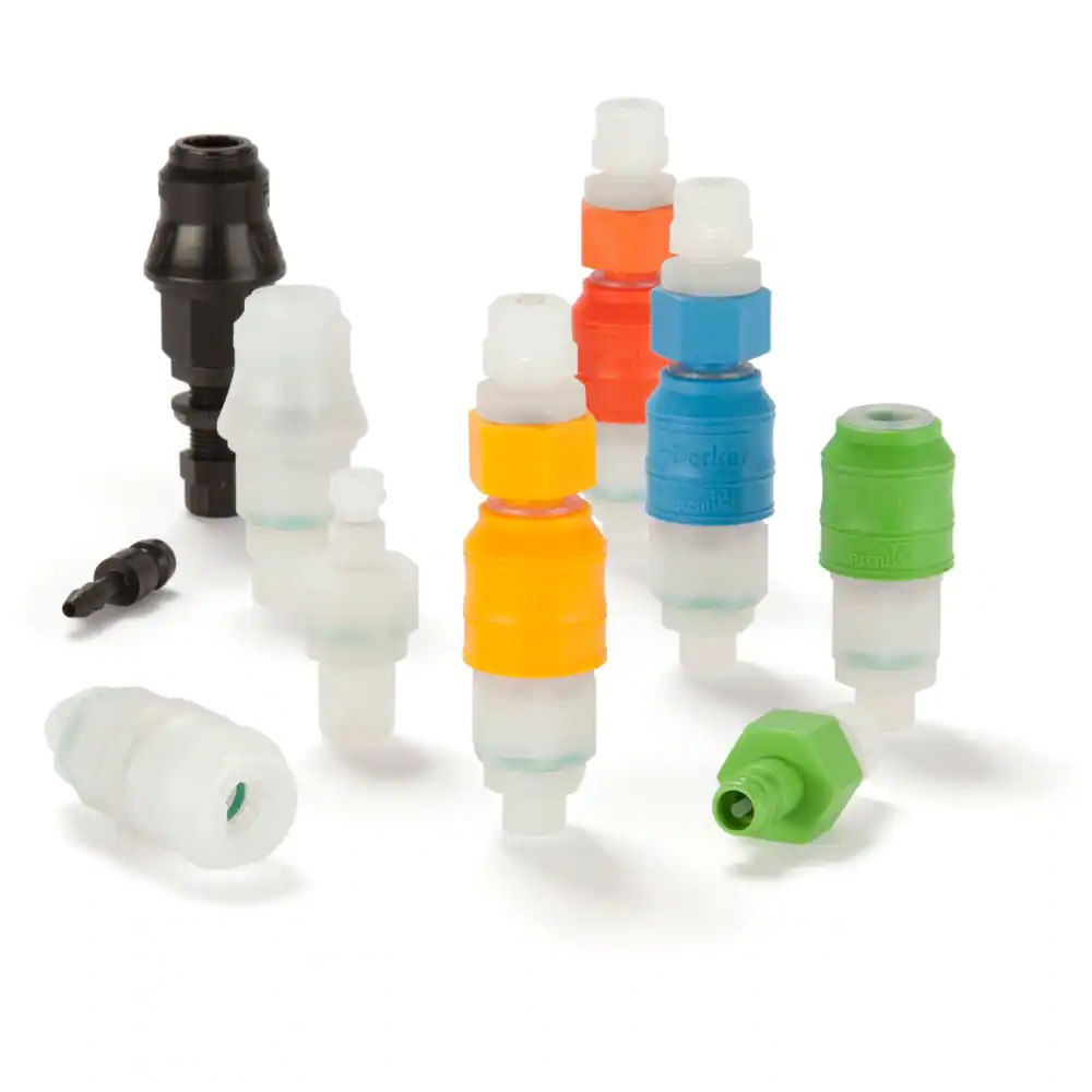 派克21系列熱塑快換接頭完成的事情，派克最通用的快換類型